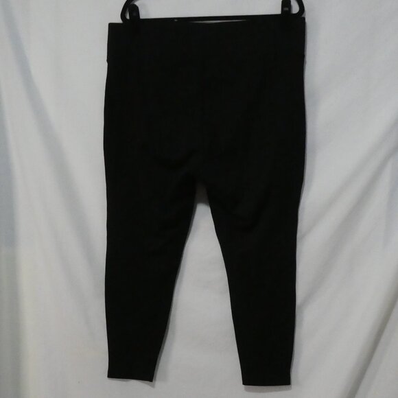 TORRID | size 2 | Sleek Black High Waisted Leggings | Faux Leather Front Panel - Picture 2 of 16